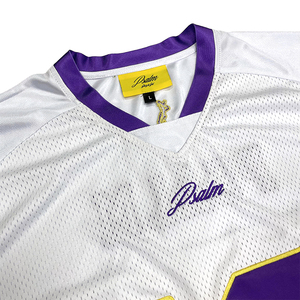 Maillot de football en maille personnalisé, broderie de logo, conception d'impression, chemises de football à séchage rapide pour les fans américains - Product Image 4