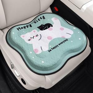 Cojín de gel transpirable de verano <span class=keywords><strong>con</strong></span> diseño de dibujos animados para asiento de coche, cojín de seda helada para silla de oficina, almohadilla de gel transpirable universal para coche - Product Image 3