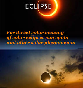 Filtro Solar <span class=keywords><strong>para</strong></span> <span class=keywords><strong>ver</strong></span> el sol, película de Astrosolar de 0,23mm de grosor, color negro y plateado - Product Image 4