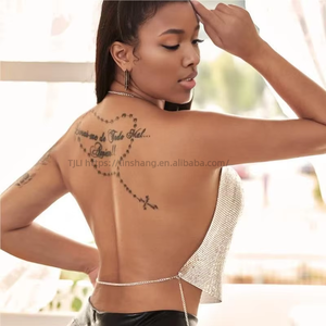 Wholesale Customized Women's Halter Solid Color Sleeveless Metallic Sexy Hot Vest <b>Top</b> Fashion - Product Image 2