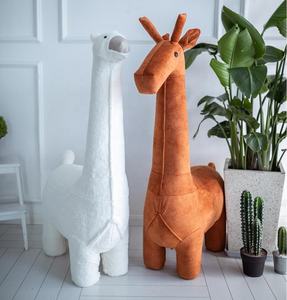 AOQI Nouvelle Mode Chaussures Changeantes Bois Chiens Girafe Animal Repose-pieds Animal Tabouret Moderne Enfants Meubles <span class=keywords><strong>Noir</strong></span> Marron Tabourets - Product Image 6