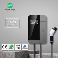 Cargador de Pared para Vehículos Eléctricos OEM ODM, Nivel 2 AC, con Conector Personalizado de 11kW Tipo 1/Tipo 2/GBT/NACS para Uso de Marca Privada WrightCharge