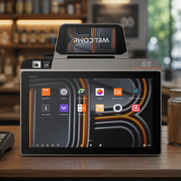 SUNMI D3 MINI Mesin POS Desktop Ringkas 10.1-inci HD Printer Thermal 58mm / 80mm Pemotong Otomatis Pembaca NFC Tablet Mesin POS