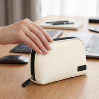 Sac organisateur de câbles pour hommes, sac givré de grande capacité, sac de rangement étanche et portable pour le fitness et les voyages, trousse de toilette