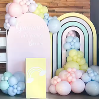 Nouvelle Arrivée Personnalisée : Arche de Scène en PVC Arc-en-ciel pour Mariages et Fêtes Prénatales, Décoration de Mariage en Acrylique