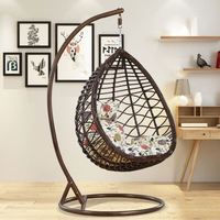 Columpio colgante moderno acrílico para exteriores, Columpio de bambú para Patio, mimbre, huevo, silla transparente personalizada, precio barato para interiores
