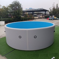Piscine gonflable InflaToGo 5m x 1,5m en PVC pour extérieur, épaisseur 15cm, garantie 2 ans, comprend une couverture de piscine et des kits de réparation, personnalisable