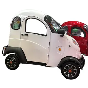 2023 nuevo Mini coche eléctrico de cabina de 4 ruedas, coche de cabina completamente cerrado, Scooter de movilidad cerrado de cuatro ruedas eléctrico