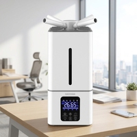 Humidificateur à ultrasons à brume froide électrique commercial industriel 15L avec télécommande pour entrepôt frigorifique, 3 atomiseurs