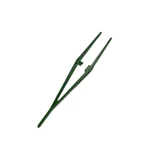 Laboratory use science research disposable plastic green blue 13 cm 12.7cm hospital tweezers