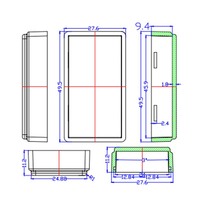 Boite de commutation de câble carré électronique, plastique, anti-poussière, en Polycarbonate, gris clair, pour l'extérieur, Fabrication personnalisée, boîtier ABS, pièces