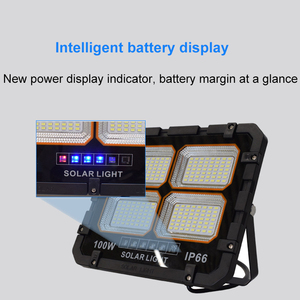 Đèn lũ năng lượng mặt trời Điều khiển từ xa 100W 200W 300W 500W Sân vận động Đường hầm IP66 Đèn lũ năng lượng mặt trời - Product Image 3