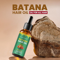 Minyak Batana Organik Logo Kustom 50ml untuk Perawatan Rambut & Kulit Kepala Wanita Pria, Menutrisi, Menebalkan, Memperkuat, Menambah Volume, Semua Jenis Rambut