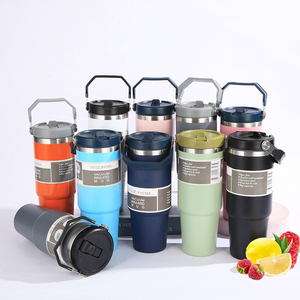 Custom Logo for & 40oz Adventure Plastic Travel Coffee Mug Camping Tumbler with Handle Outdoor - Product Image 1