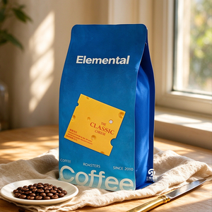 Sacs à café personnalisés de qualité supérieure avec logo, 100g, 250g, 500g, 1kg, pochettes à fond plat en film métallisé avec valve unidirectionnelle pour café torréfié - Product Image 2