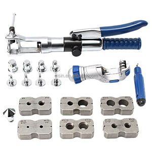 Outil d'expansion et d'évasement de tuyaux en cuivre hydraulique <span class=keywords><strong>WK</strong></span>-<span class=keywords><strong>400</strong></span>, kit 2-en-1 pour la réfrigération et la climatisation - Product Image 2