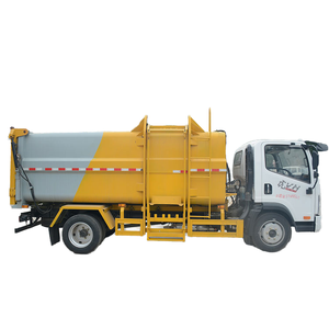 รถบรรทุกขยะอุตสาหกรรมแบบถังติดตั้งด้านข้างพร้อมกระปุกเกียร์อัตโนมัติอุปกรณ์ขนถ่ายขยะ - Product Image 3