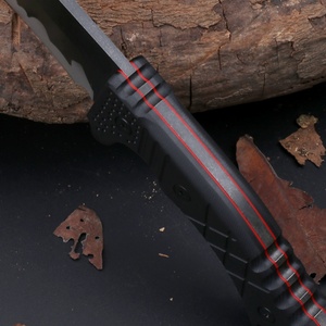 Couteau de survie multifonctionnel en acier inoxydable DK01 HK personnalisable pour le camping en plein air, manche G10, 250 mm, DIY - Product Image 4