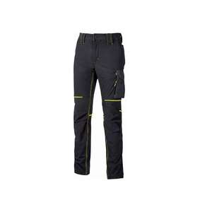 Pantalones DE TRABAJO EAN 8033546483985, pantalón de trabajo de carga, tejido de carbono negro, color negro, color negro, para mujer, del mundo, de la moda, de la moda, de la marca EAN - Product Image 1