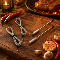 Fourchette de barbecue NTC100K avec poignée moletée et sonde de température alimentaire