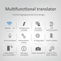 Appareil de traduction instantanée en 96 langues avec barre de traduction WiFi Work APP et sans APP