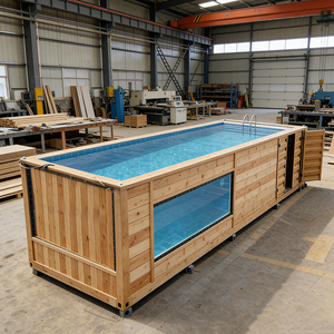 <span class=keywords><strong>Piscine</strong></span> préfabriquée hors sol en conteneur maritime <span class=keywords><strong>de</strong></span> 20 pieds, personnalisable, pour cour et balcon, pour adultes et enfants, avec pompe durable - Product Image 5
