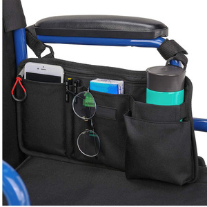 Wheelchair Armrest Side <b>Storage</b> Saddle Hanging Bag Backpack Walker Accessories 4 Light <b>Weight</b> Easy to Carry Different Size Oem - Product Image 2