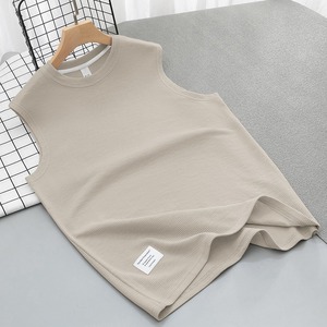 Waffle Débardeurs T-shirts sans manches Athletic Muscle Summer Beach <span class=keywords><strong>Hippie</strong></span> Shirts Workout Sleeveless Vest Top - Product Image 2