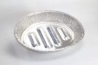 Plaques de cuisson ovales en aluminium de qualité supérieure avec couvercle en plastique, résistantes au four, pour barbecue et utilisation au four à domicile, 4680 ml