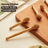 Cuchara de Madera de Olivo Natural Ecológica Sin Pintar Sin Barnizar, Cuchara para Miel con Mango Largo