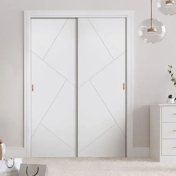 Puerta de armario corrediza de madera Prettywood residencial diseño moderno dormitorio muebles sólidos para el hogar Accesorios de dormitorio personalizados