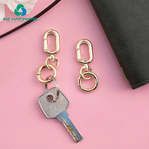 Nhà Máy Bán buôn đôi mở xoay Clasp clip, kim loại xoay mùa xuân Snap Hooks, móc chìa khóa Clip với vòng chìa khóa cho DIY phím - Product Image 2