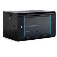 Armoire de serveur murale 6U 19 pouces en acier laminé à froid, coffret réseau, armoire de données intérieure, fabrication OEM