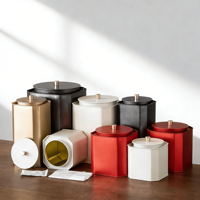 Boîte à thé cylindrique en fer blanc avec logo, pour bonbons, biscuits, sucre, snacks, aliments en conserve, impression sérigraphique, finition mate