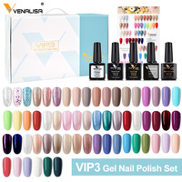 Kit de vernis gel VENALISA VIP 60 couleurs, prix avantageux, marque privée, ensemble complet pour salon, base coat, top coat, nuancier, OEM