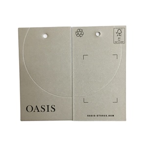 Dongguan แท็กผลิตภัณฑ์ไม้ก๊อกออกแบบเองได้, ป้ายแท็กเสื้อผ้าแบบถอดได้พร้อมป้ายฟอยล์สีทอง - Product Image 2