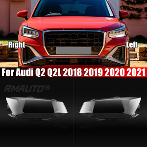 Para Audi Q2 Q2L 2018 2019 2020 2021 Cubierta de Faro Transparente, Lente de Faro Izquierda y Derecha - Product Image 1