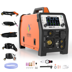 Máquina de Soldadura <span class=keywords><strong>MIG</strong></span> <span class=keywords><strong>Hitbox</strong></span> HBMC270 6 en 1, CO2/Gas, Doble Pulso, MMA, Lift TIG, Nueva, para Alambre Sólido de 0.8mm - Product Image 5