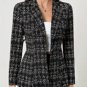 Nuovo abito europeo americano tinta unita giacca a maniche lunghe da <span class=keywords><strong>donna</strong></span> abbottonata pendolarismo elegante abito da <span class=keywords><strong>donna</strong></span> - Product Image 4