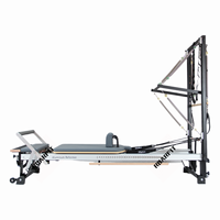 Matériel Commercial Robuste pour Studio de Pilates et Yoga Manly Core Bed, avec Cadre en Alliage d'Aluminium et Bois de Hêtre, Portable, Garantie 1 An