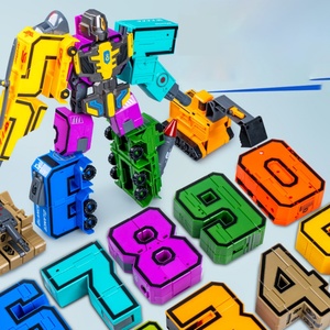 Bloques de Construcción de Plástico Educativos para Niños, Juego de Robots de Ensamblaje Digital Deformable, Juguetes Educativos Combinables - Product Image 5