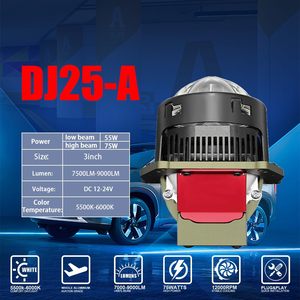 Mô hình mới V1 dj25a dj25b 3.0 inch 130W 13000lm ống kính kép 6500K rhd LED <span class=keywords><strong>bi</strong></span> ống kính máy chiếu Bóng đèn pha - Product Image 4
