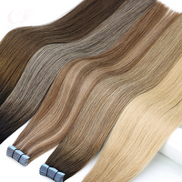 Extensions de cheveux naturels non traités ShangKai, en ruban adhésif
