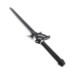 Épée noire non affûtée <span class=keywords><strong>Sword</strong></span> Art Online, réplique en métal de l'épée de <span class=keywords><strong>Kirito</strong></span>, l'Éclaircisseur, accessoire de jeu de rôle - Product Image 2