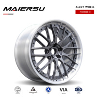 Jantes forgées Y-Spoke 5x112 Matte Gunmetal 2 pièces 5x120 pour BMW Benz Audi A4 Tesla 3/Y 18 19 20 21 22 24 26 pouces