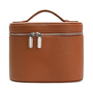 Bolsa de Maquillaje Profesional para Viaje, Estuche Cosmético Marrón, Organizador de Artículos de Aseo de Gran Capacidad, Caja de Maquillaje Portátil, <span class=keywords><strong>Kit</strong></span> de Belleza - Product Image 1