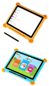Tablette PC Android 15 10,1 pouces double SIM Wi-Fi pour enfants, 6 Go + 128 Go, écran IPS antichoc et respectueux des yeux, motif dessin animé – Cadeau abordable - Product Image 2