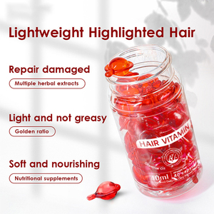 Fabrieksgroothandel 40 Haarserumcapsules Voeden Glad Glanzend Haar Reparatie Beschadigde Haarherstellende Vitamine 2-In-1 Formule - Product Image 3