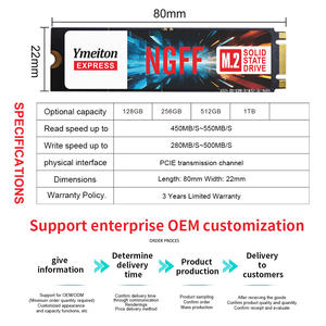 M.2 NGFF 2280 Hochgeschwindigkeits-Ymeiton NGFF 120/128/240/256G SSD für Desktop Laptop Generalüberholt Gebraucht Unterstützt OEM Farbig - Product Image 5