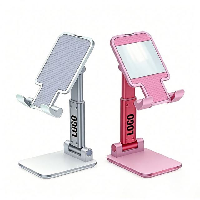 Hot Selling Promo Gift Wholesale Custom Logo Foldable Cell Stand Desk Adjustable Portable Holder for All Phone